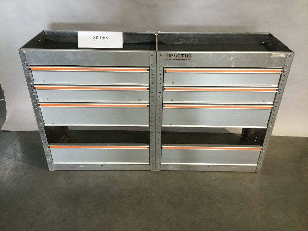 Aluminium Finnerup bedrijfswagen inrichting GK-063, Ophalen of Verzenden