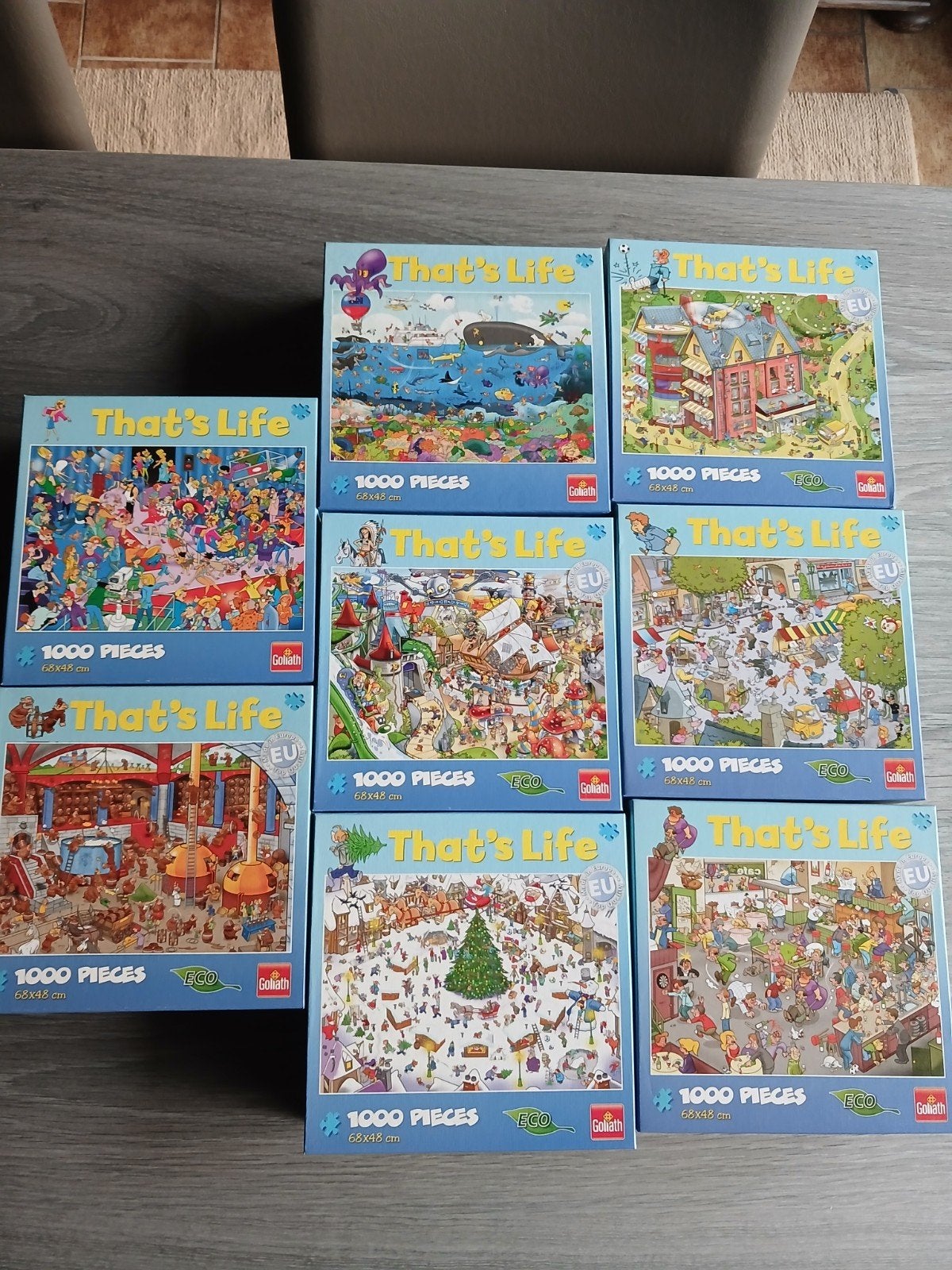 nieuwe puzzels wegens dubbele aankoop samen 20euro, Hobby & Loisirs créatifs, Enlèvement, 500 à 1500 pièces, Neuf, Puzzle