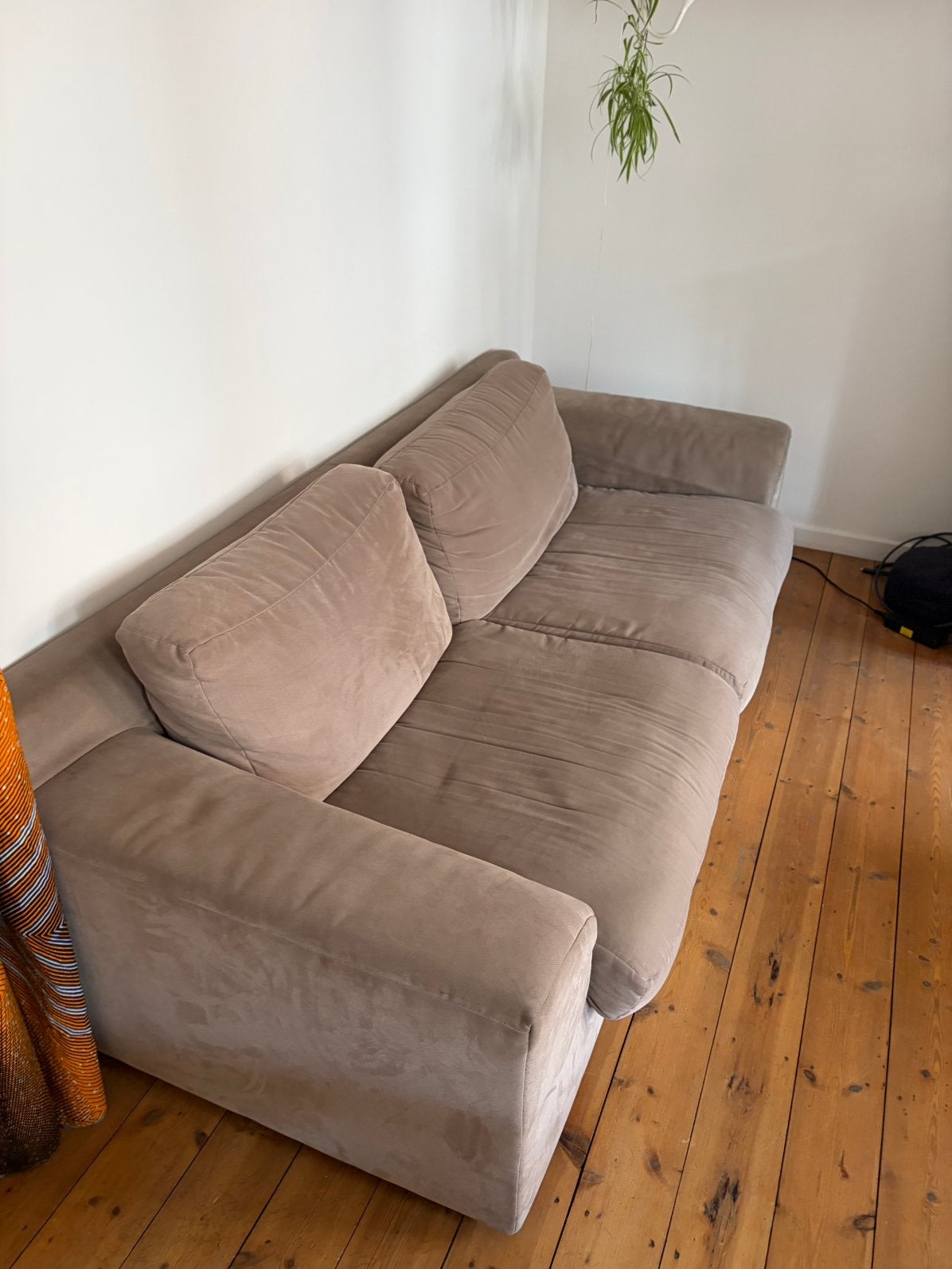 Canapé et fauteuil à venir chercher à Schaerbeek 2 eme etage, Maison & Meubles, Trois personnes, 100 à 125 cm, 200 à 250 cm, Enlèvement