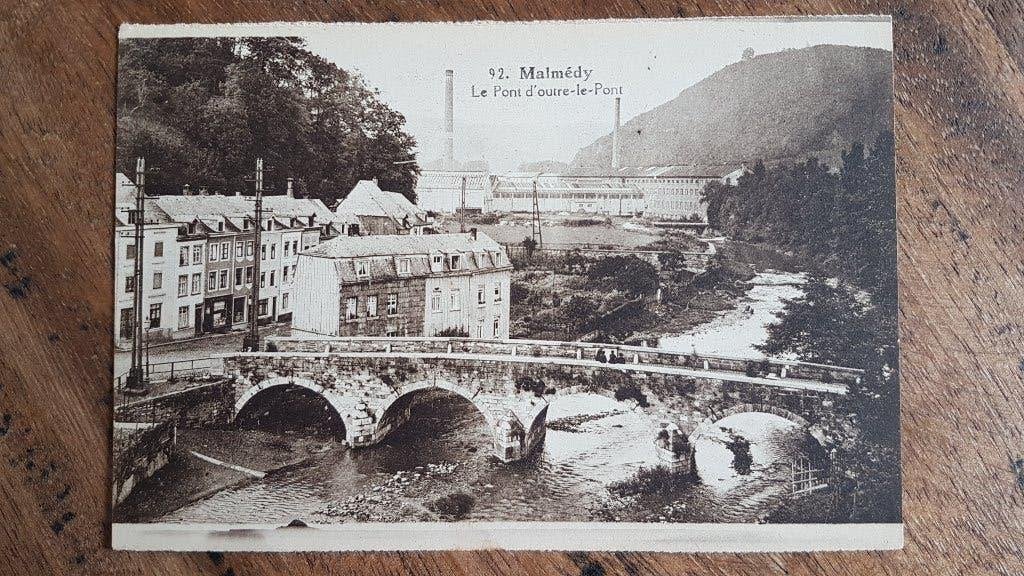 Carte postale Malmedy Le Pont d'Outre-le-Pont, Enlèvement ou Envoi, 1920 à 1940, Non affranchie, Liège