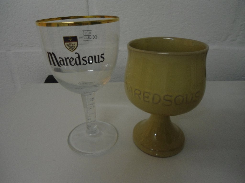 splinternieuwe maredsous bierglazen, Ophalen of Verzenden, Nieuw