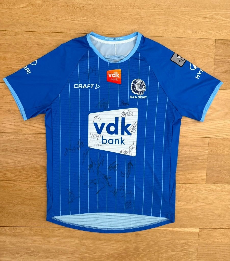 KAA Gent 2019/2020 domicile, neuf & signé, Taille L, Enlèvement ou Envoi, Neuf, Maillot