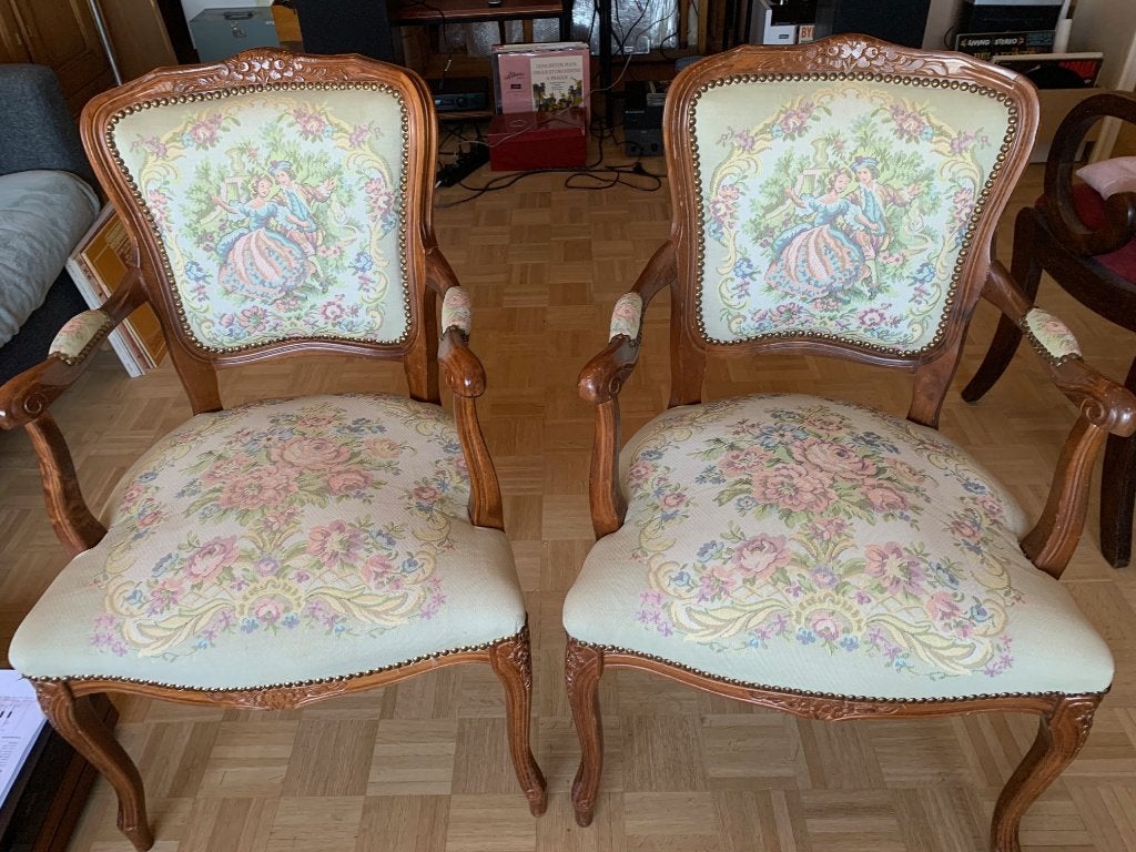 2 chaises style louis 15, Enlèvement