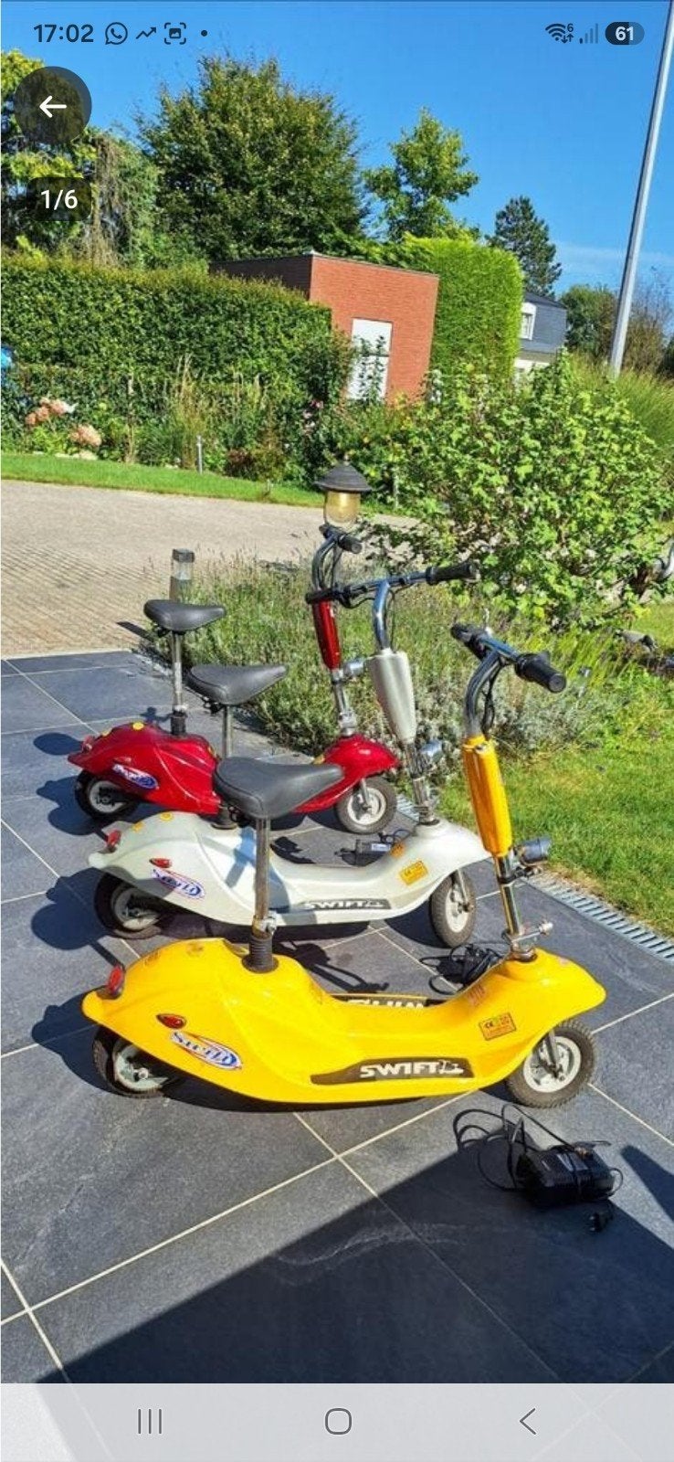 Trois trottinettes électriques silencieuses pour toute la fa, Caravanes & Camping, Caravanes & Camping Autre, Enlèvement
