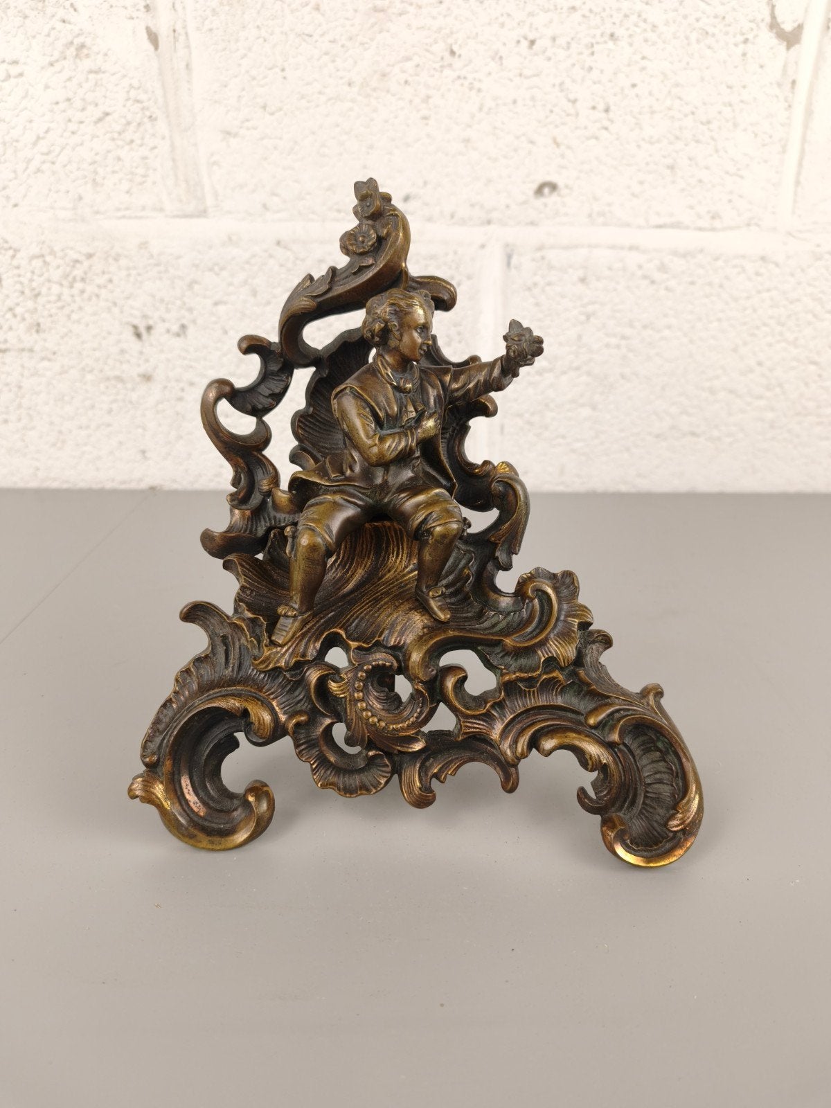 Bronzen chenet / ornament, Enlèvement ou Envoi