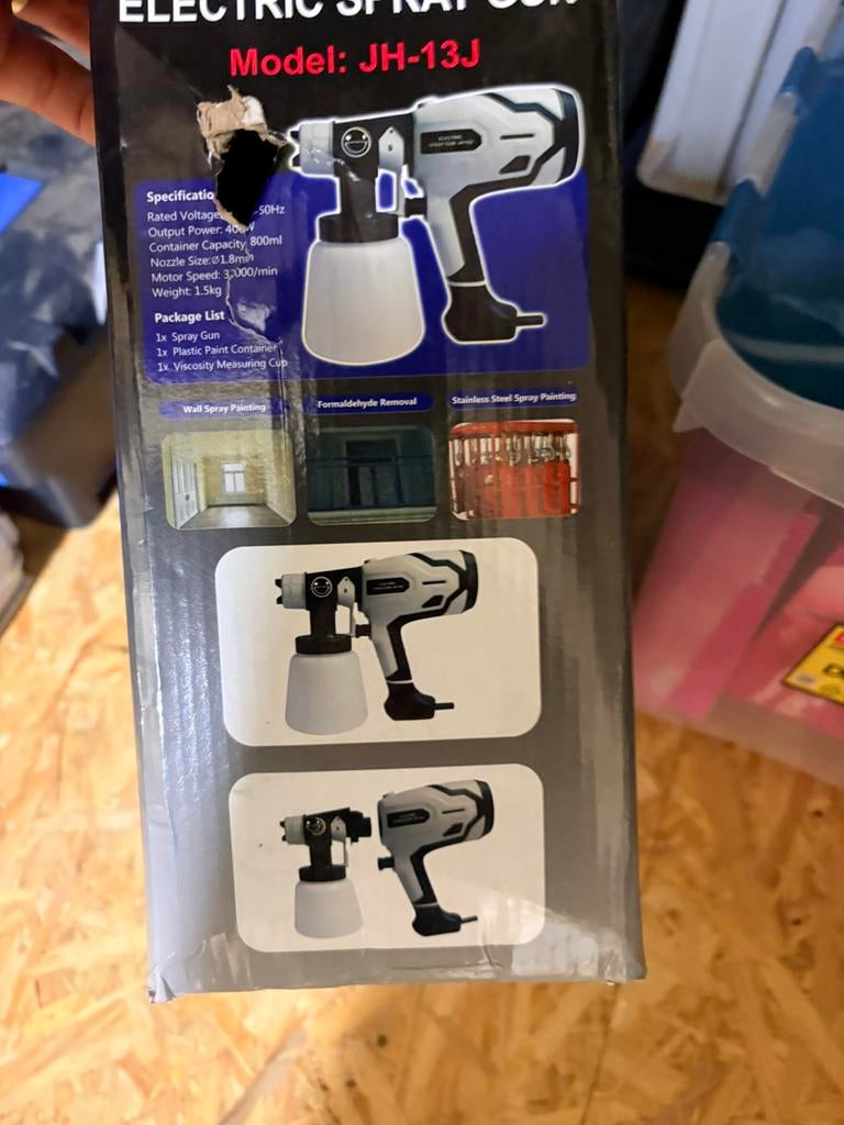 Nieuw ongebruikt schilderpistool, Moins de 5 litres, Enlèvement, Neuf, Peinture