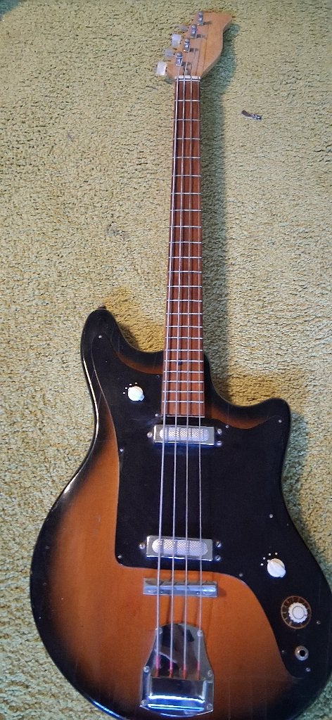 Elektrische basgitaar vintage musima, Muziek en Instrumenten, Ophalen, Gebruikt, Elektrische basgitaar