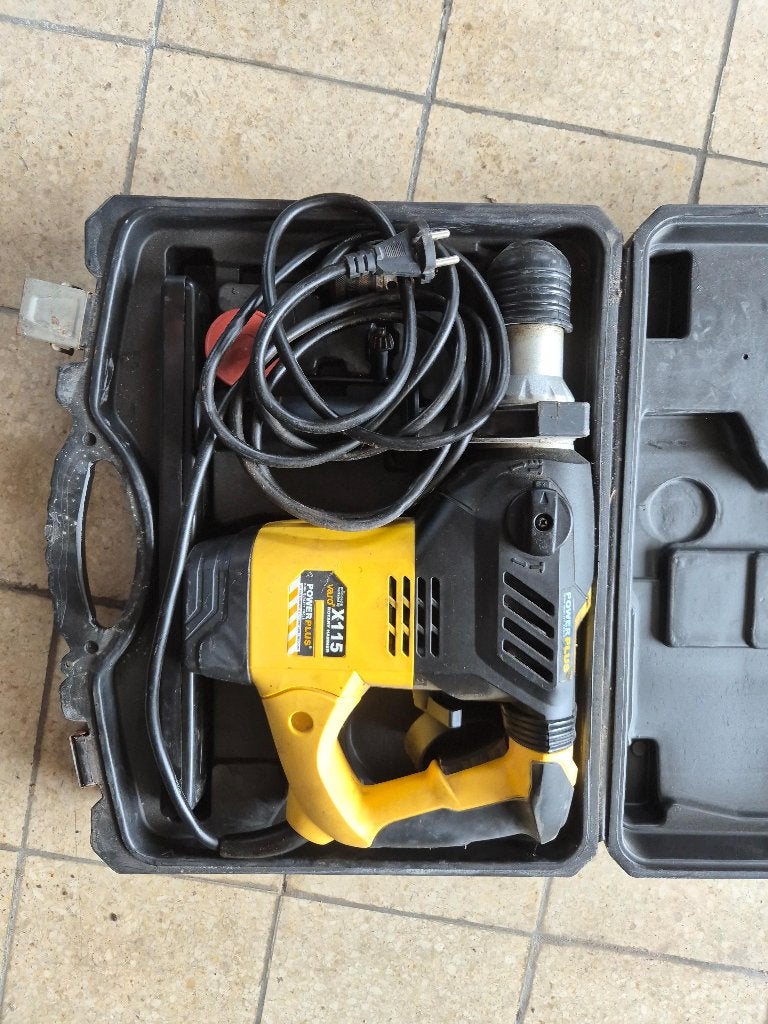 powerplus x115 boorhamer, Doe-het-zelf en Bouw, Ophalen, Gebruikt, 600 watt of meer, Boor- en/of Breekhamer