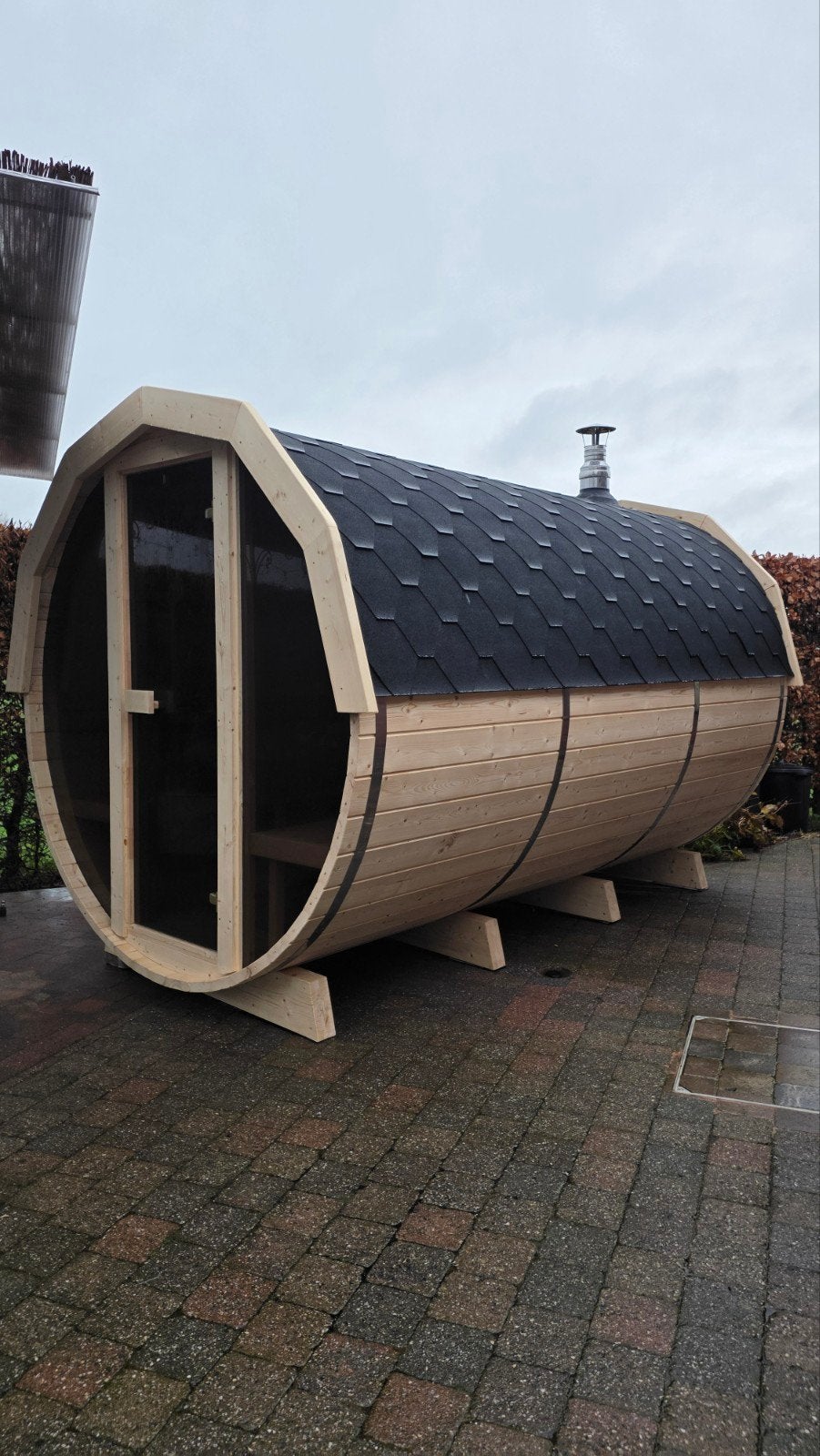 Livraison et installation gratuites d'un sauna en tonneau de, Sports & Fitness, Sauna, Enlèvement ou Envoi