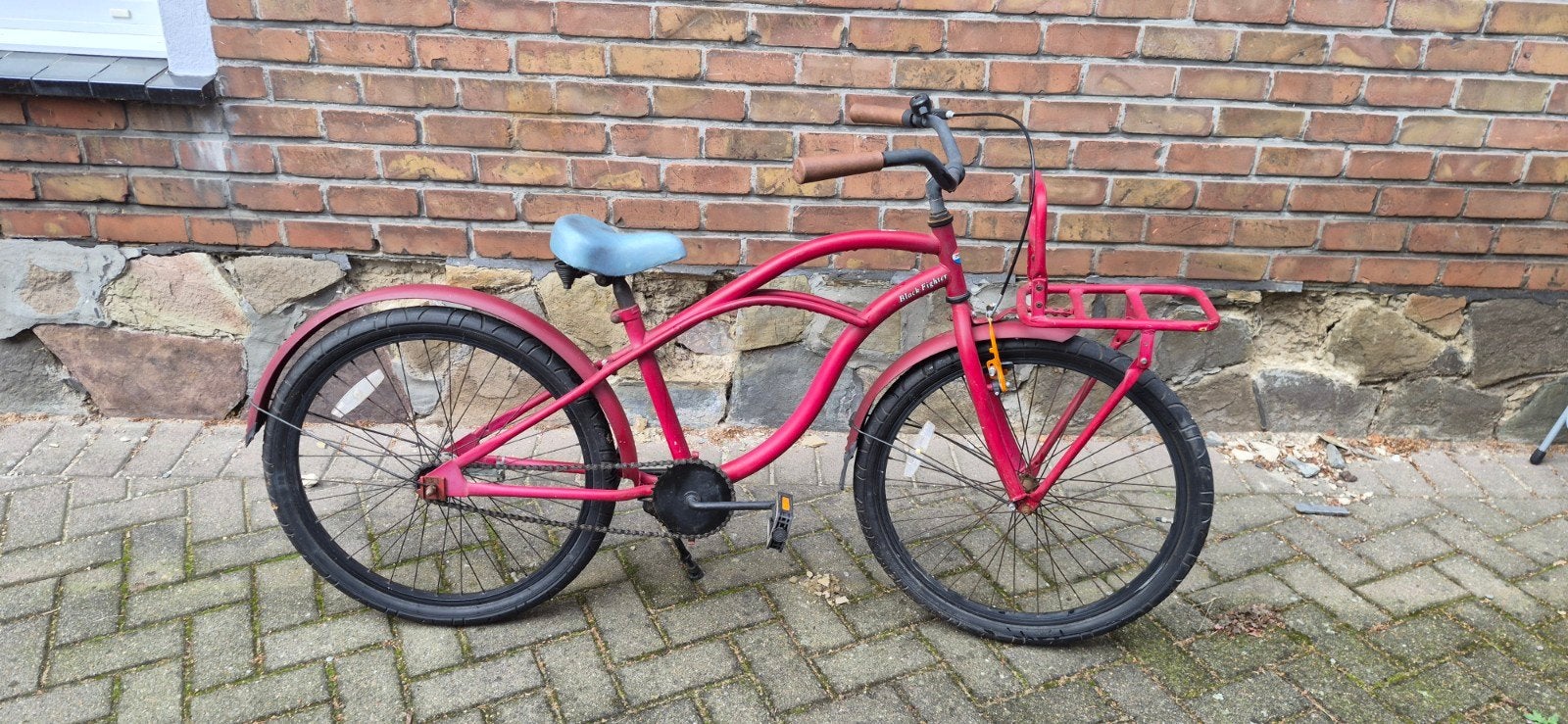 black fighter kinderfiets, Fietsen en Brommers, Ophalen, Gebruikt, Terugtraprem, Black fighter