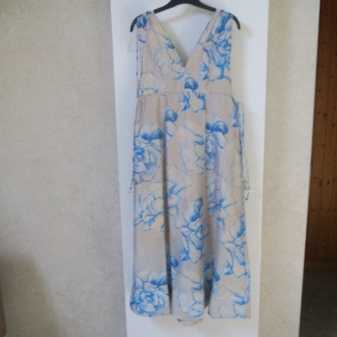 Maxi strandkleedje print blauw beige Second female mt S, Kleding | Dames, Meerkleurig, Second female, Nieuw, Ophalen of Verzenden
