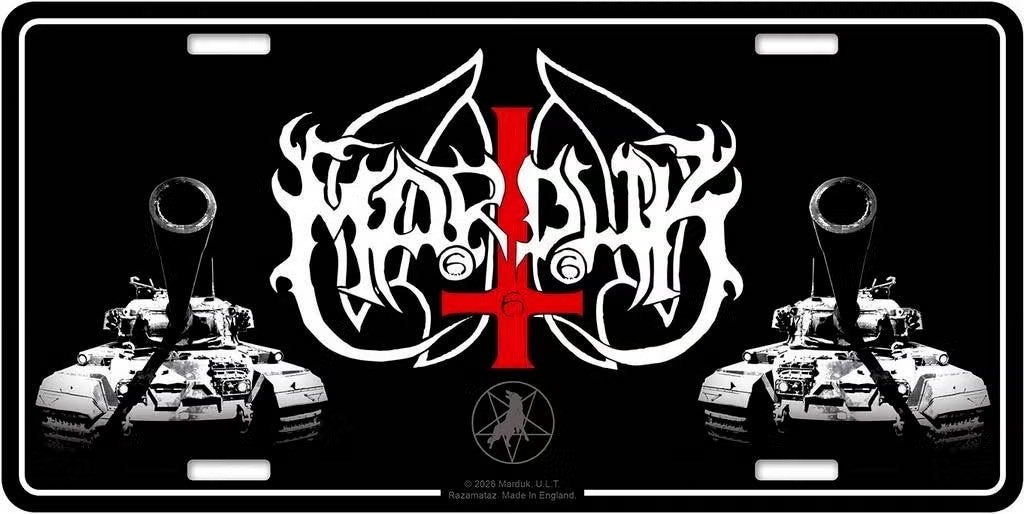 Marduk Panzer Division - USA Nummerplaat off. merchandise, Ophalen of Verzenden, Nieuw
