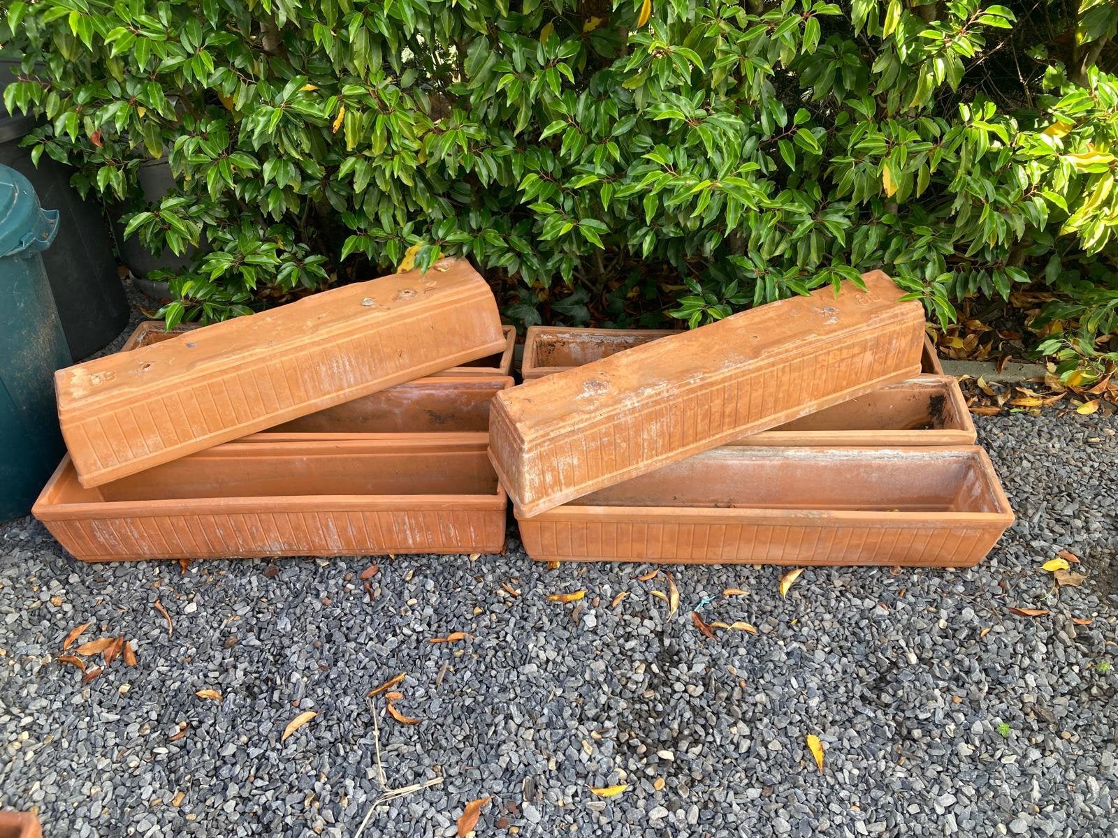 Terracotta bloembakken.  VERKOCHT, Tuin en Terras, Ophalen, Gebruikt
