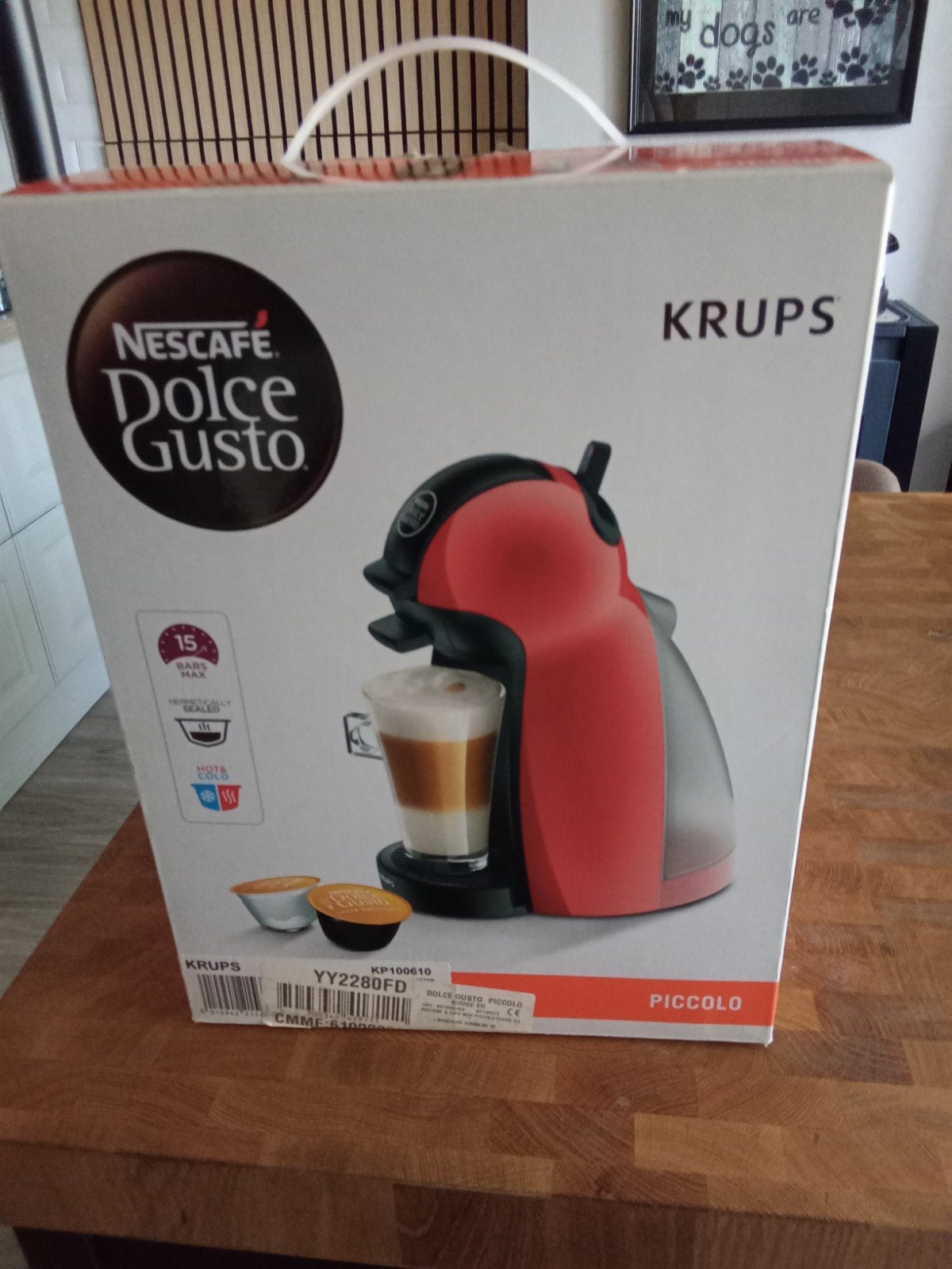 Krups Nescafé Dolce Gusto Piccolo, model KP100610, Ophalen, Espresso apparaat, Nieuw, 1 kopje