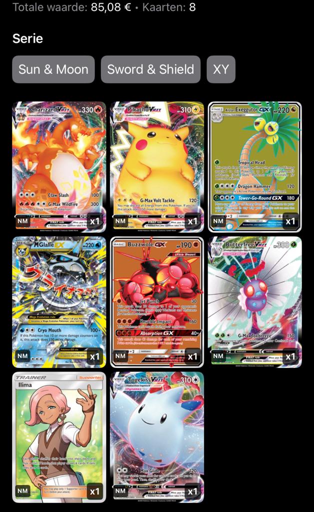 Pokemon kaarten, Enlèvement, Comme neuf