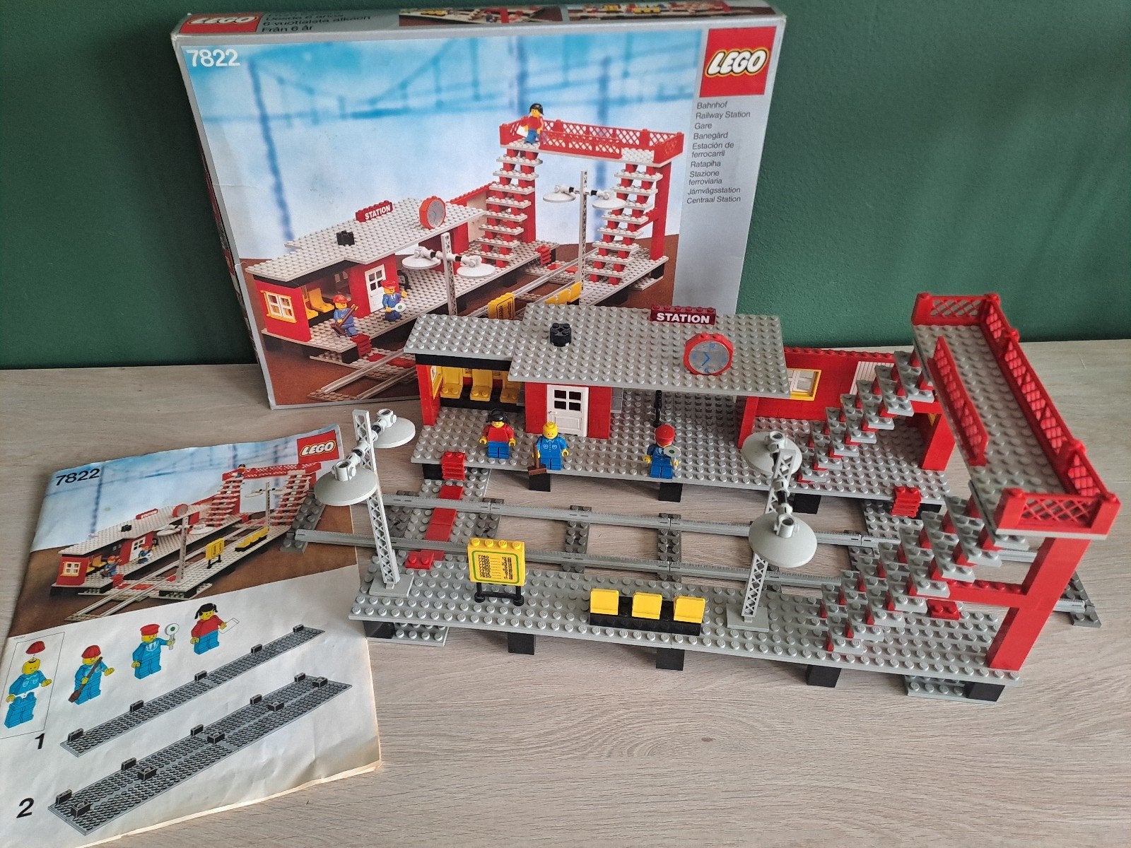 Vintage Lego 1980 7822 Railway Station, Ophalen, Compleet, Lego