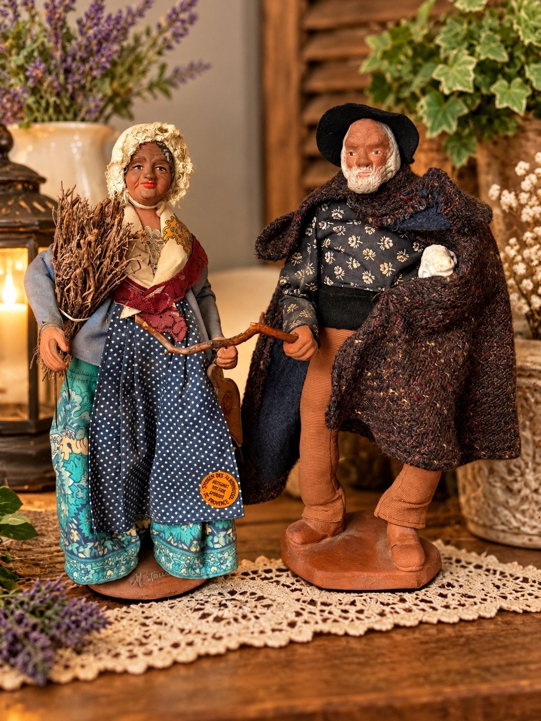 Santons de Provence – jaren 60 – Véritable Santon d’Argile, Enlèvement ou Envoi