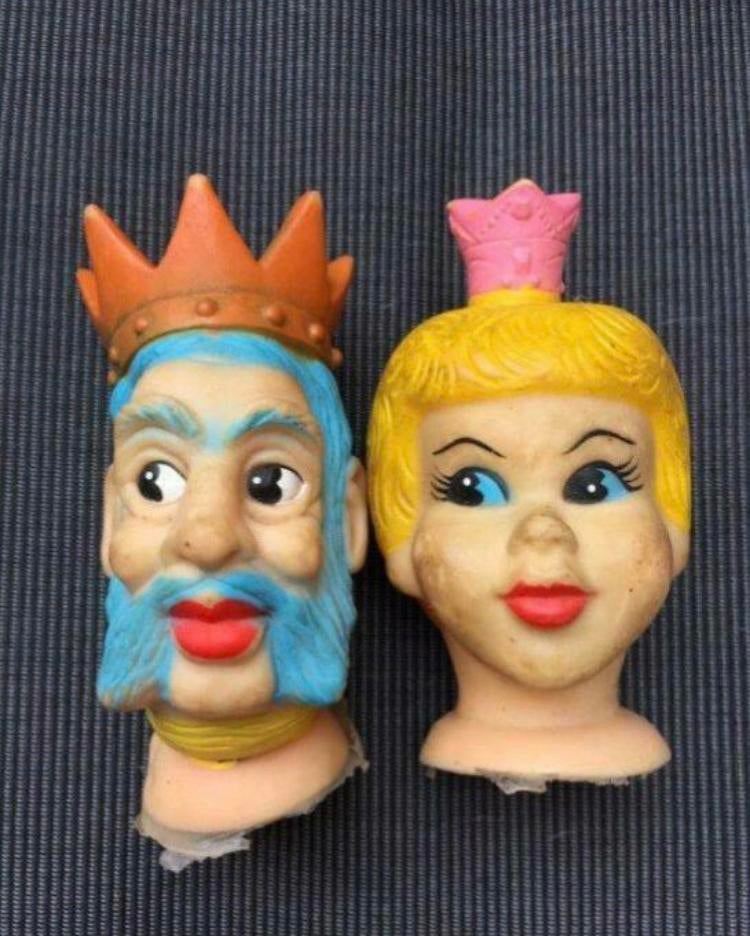 Poppenkast hoofden, Ophalen of Verzenden, Gebruikt, Overige typen