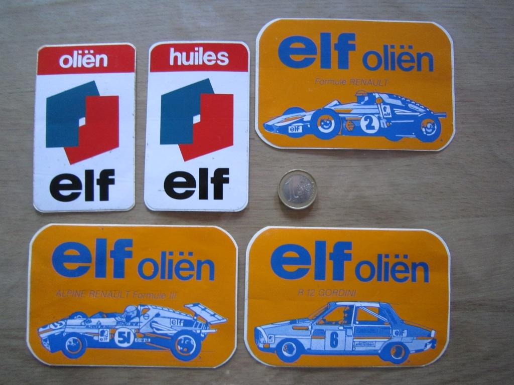 Autocollant rétro/vintage - Oil brands ELF, Collections, Enlèvement ou Envoi, Comme neuf, Voiture ou Moto