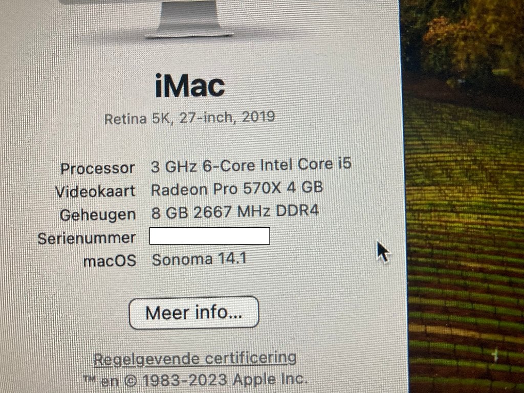 Apple iMac 27" Retina 5K (2019), Computers en Software, Ophalen, IMac, Zo goed als nieuw, 1 TB