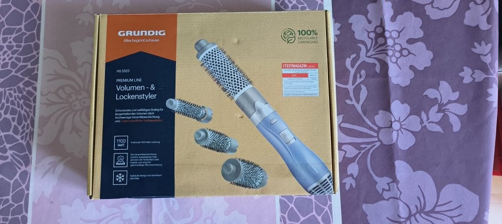 Grunidg HS 5523 Ceramic Volume en Curl Styler, Enlèvement ou Envoi, Comme neuf, Fer à friser ou Lisseur