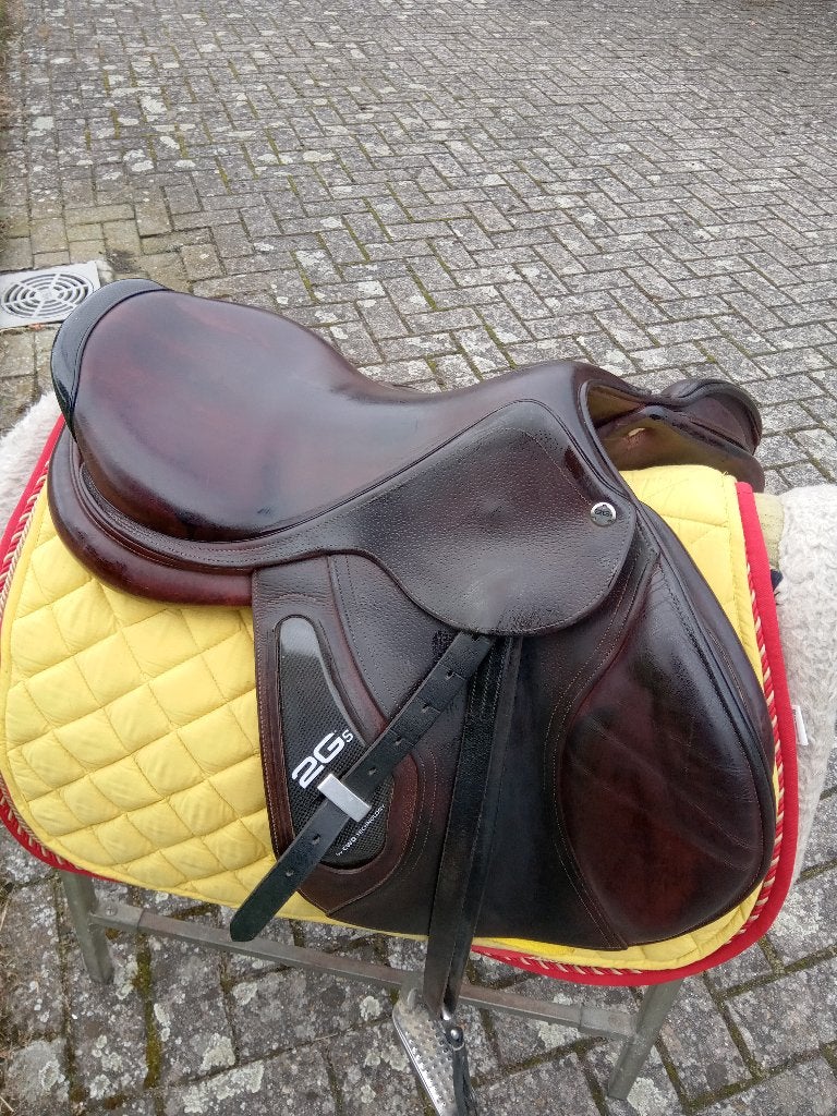 PAARD PONY cwd zadel17 inch in goede staat singelsloten ook, Dieren en Toebehoren, Zo goed als nieuw, Singel, BR, Ophalen of Verzenden