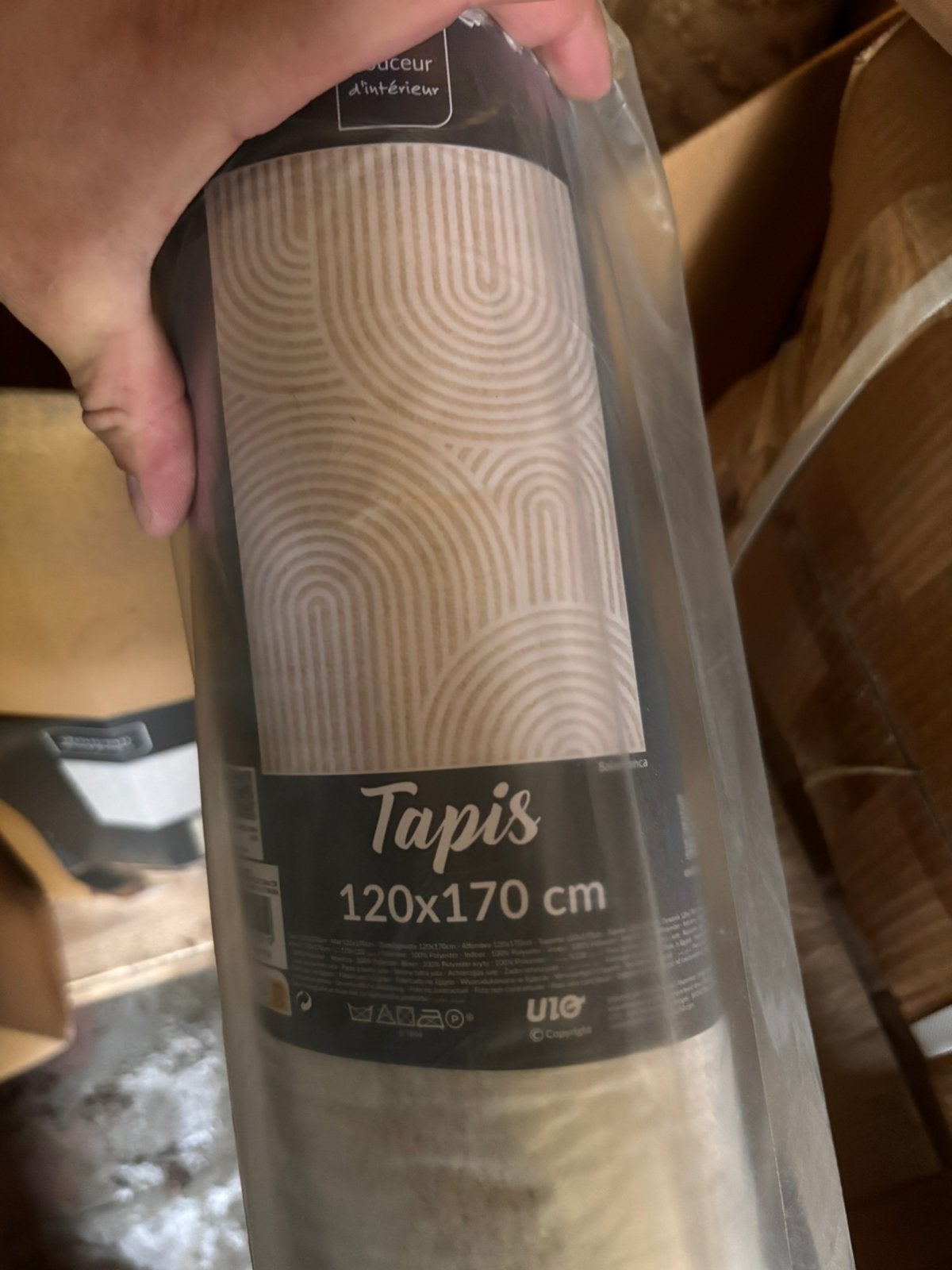 Tapis decoratif 120/170cm, Enlèvement