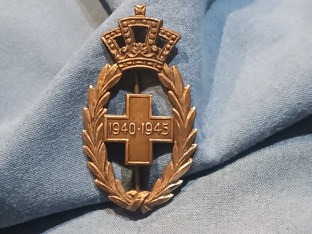 Palmes de la Croix-Rouge 1940-1945 (Belgique), Enlèvement ou Envoi, Autres, Ruban, Médaille ou Ailes