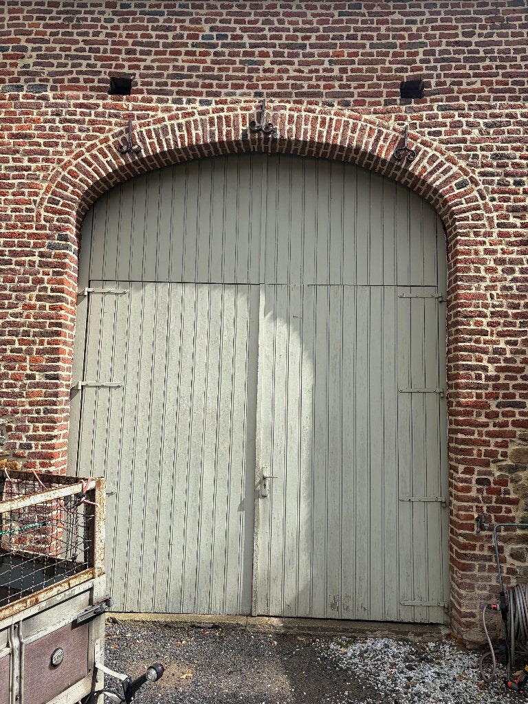 Ancienne porte cochère en bois – double battant., Enlèvement, Utilisé