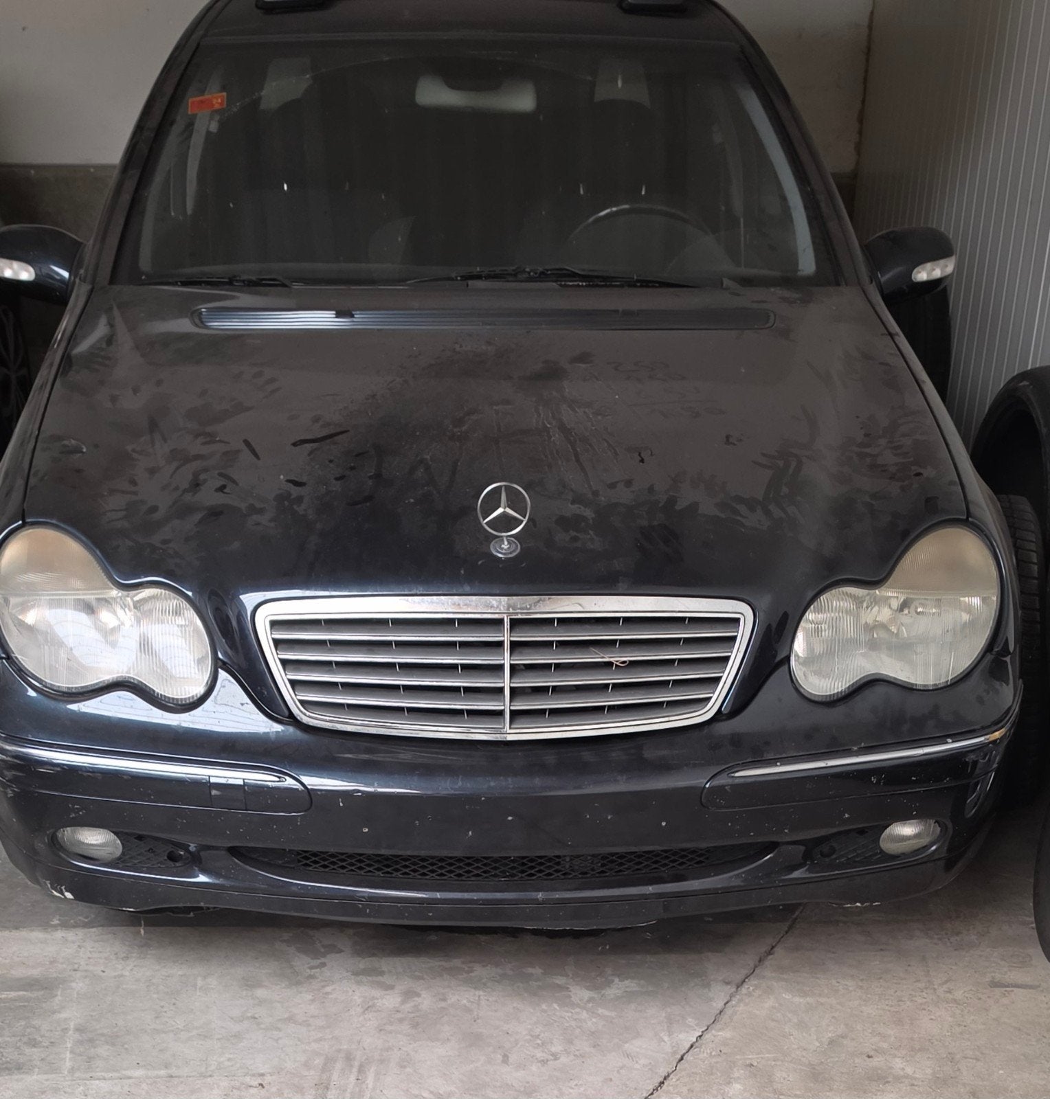 Mercedes C240 Benzine, Automaat, 4 deurs, Zwart, Blauw