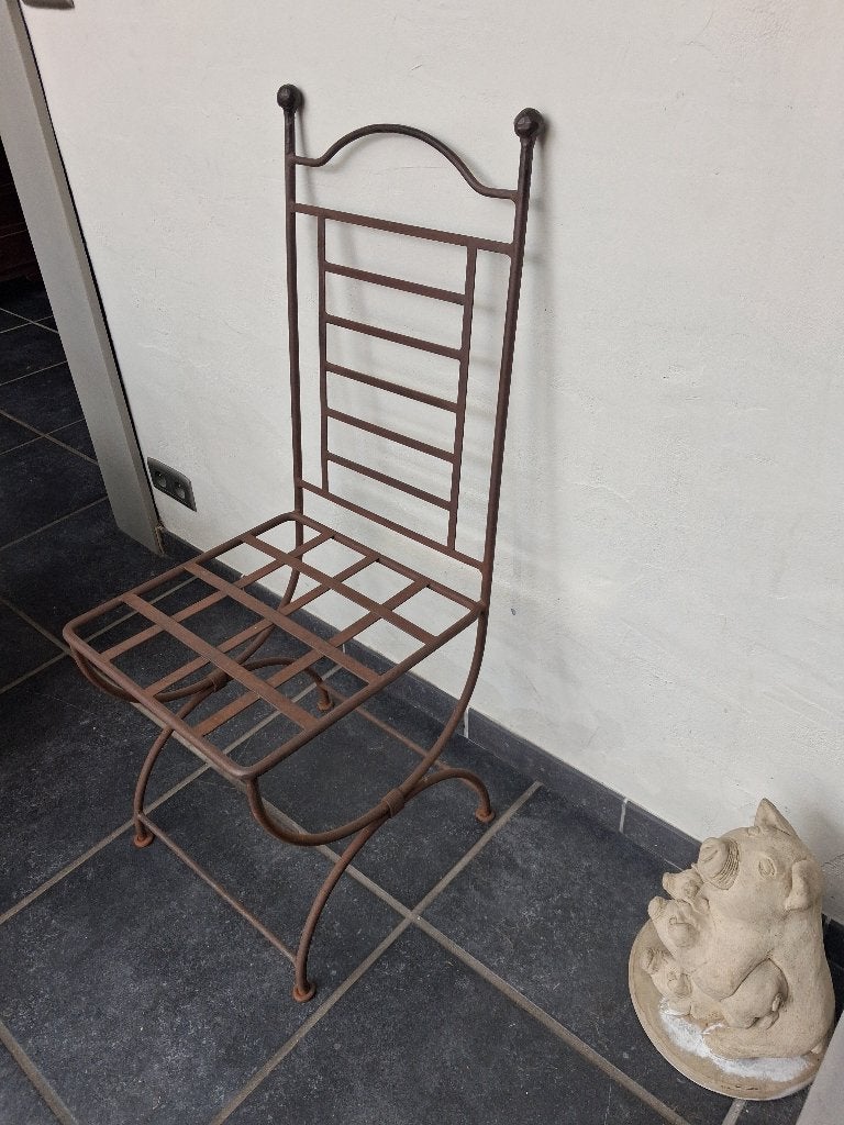 gietijzeren stoelen, Ophalen, Gebruikt, Metaal
