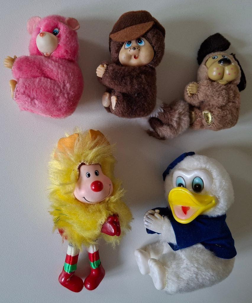 Vintage clip-on pencil huggers (Monchichi,Care Bears,Disney), Ophalen of Verzenden