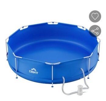 Zwembad, inclusief filter, Ophalen, Minder dan 80 cm, Rond, Nieuw