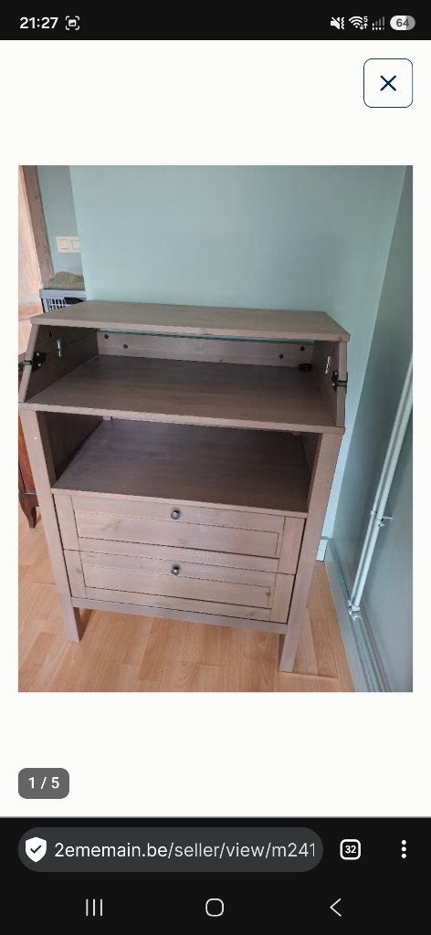 Vends table a langer, Ophalen, Gebruikt, 70 cm of meer, 75 tot 100 cm