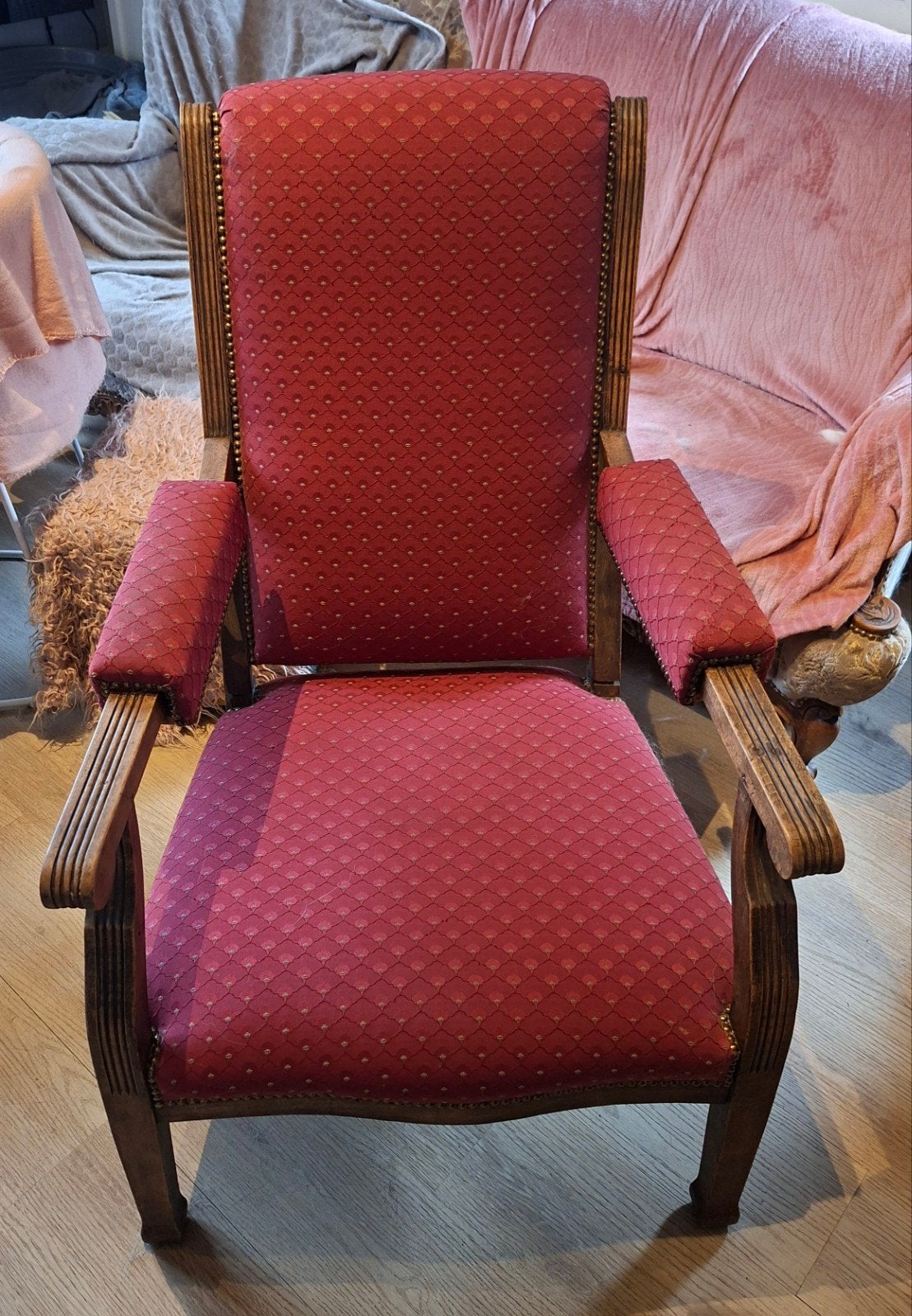 Fauteuils Voltaire, Moins de 75 cm, Bois, Enlèvement, 50 à 75 cm