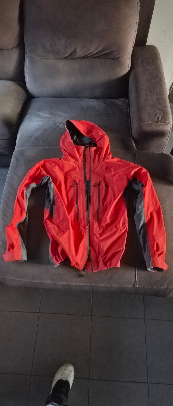 black diamond regenjas medium, Kleding | Heren, Maat 48/50 (M), Zo goed als nieuw, Jack, Ophalen