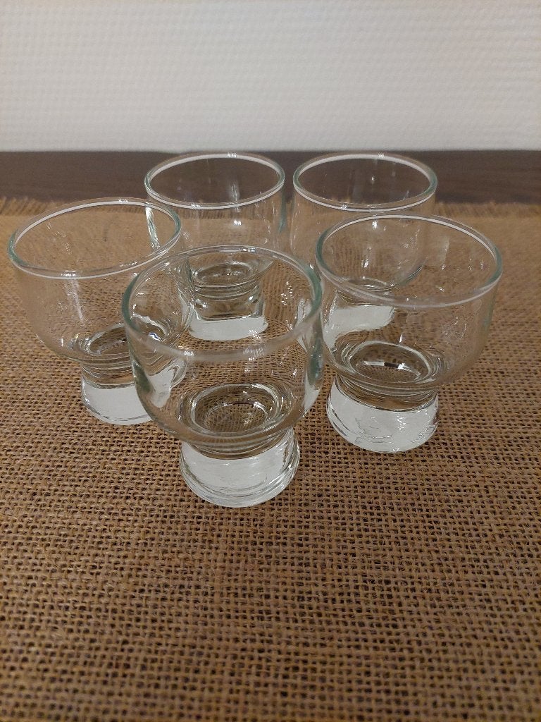Verres à gin sur pied — 5 pièces, Maison & Meubles, Enlèvement ou Envoi, Neuf, Verre, Verre ou Verres