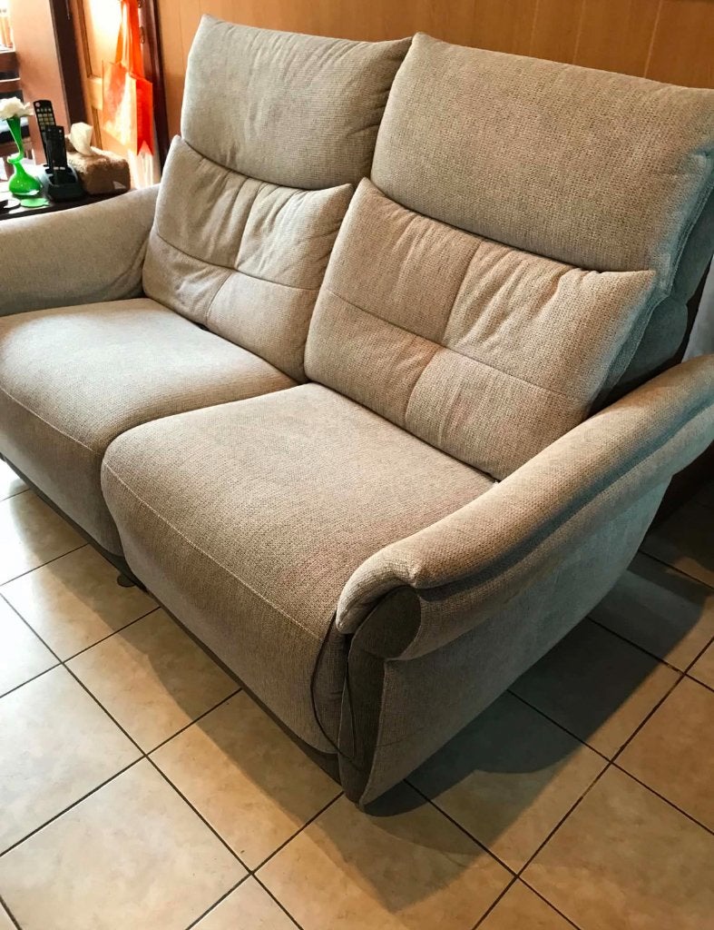 Ensemble fauteuils relax électriques ROM, Maison & Meubles, Enlèvement, Comme neuf, Tissus