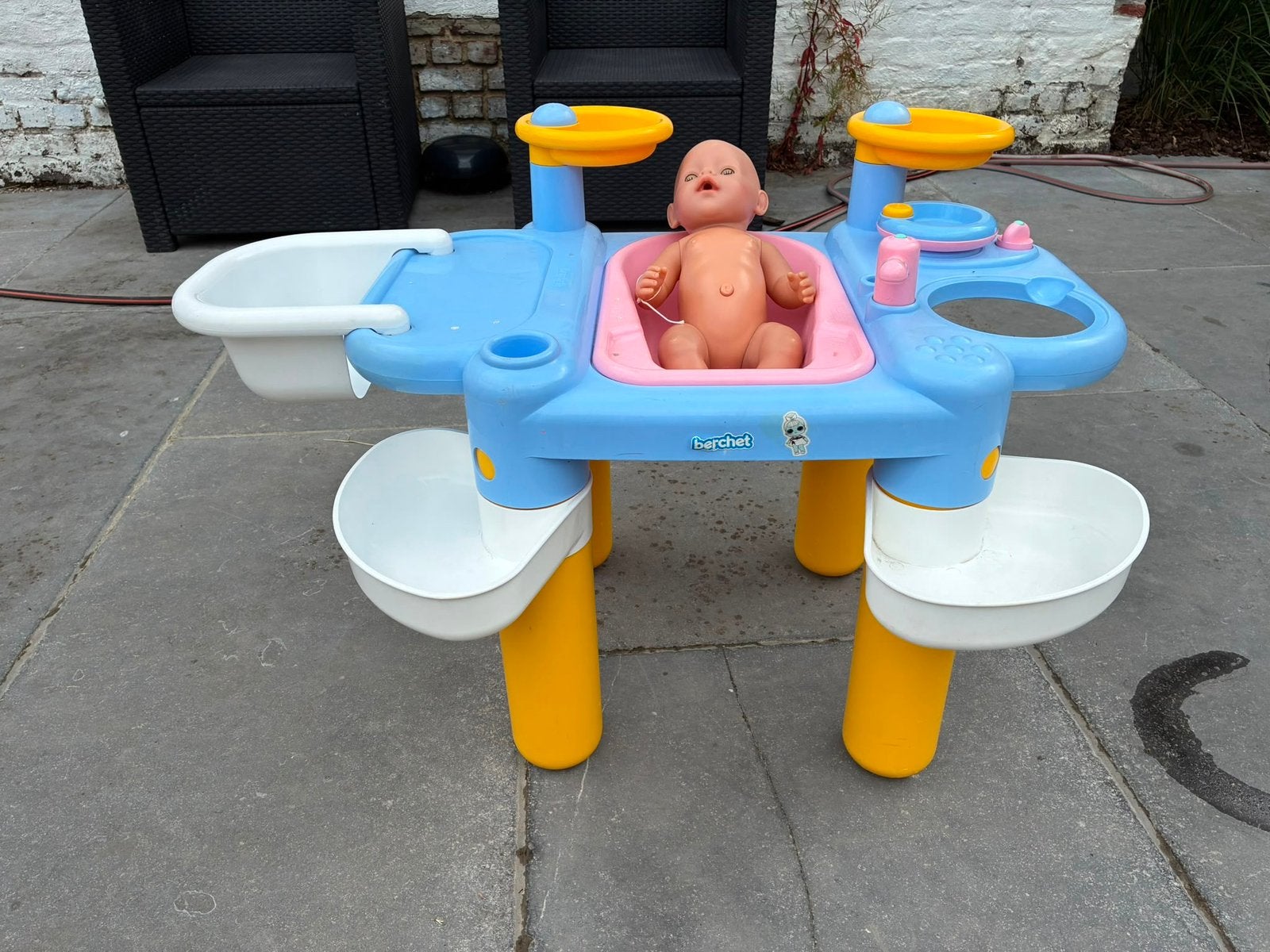 Wastafel ZONDER pop, Kinderen en Baby's, Ophalen, Gebruikt