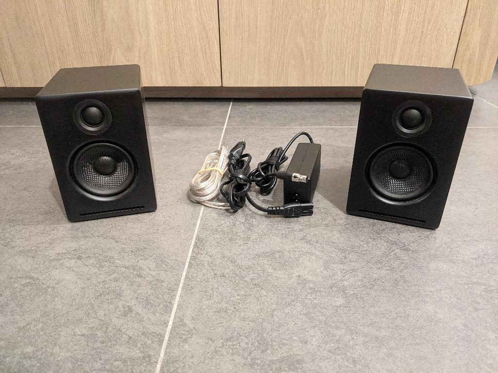 Audioengine A2 (A2+) actieve speakers, Autres marques, Moins de 60 watts, Enlèvement ou Envoi, Utilisé
