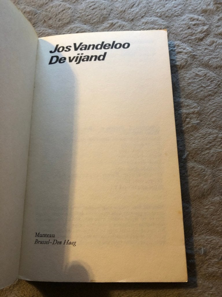 De Vijand - Jos Vandeloo, Enlèvement ou Envoi, Belgique, Utilisé, Jos Vandeloo