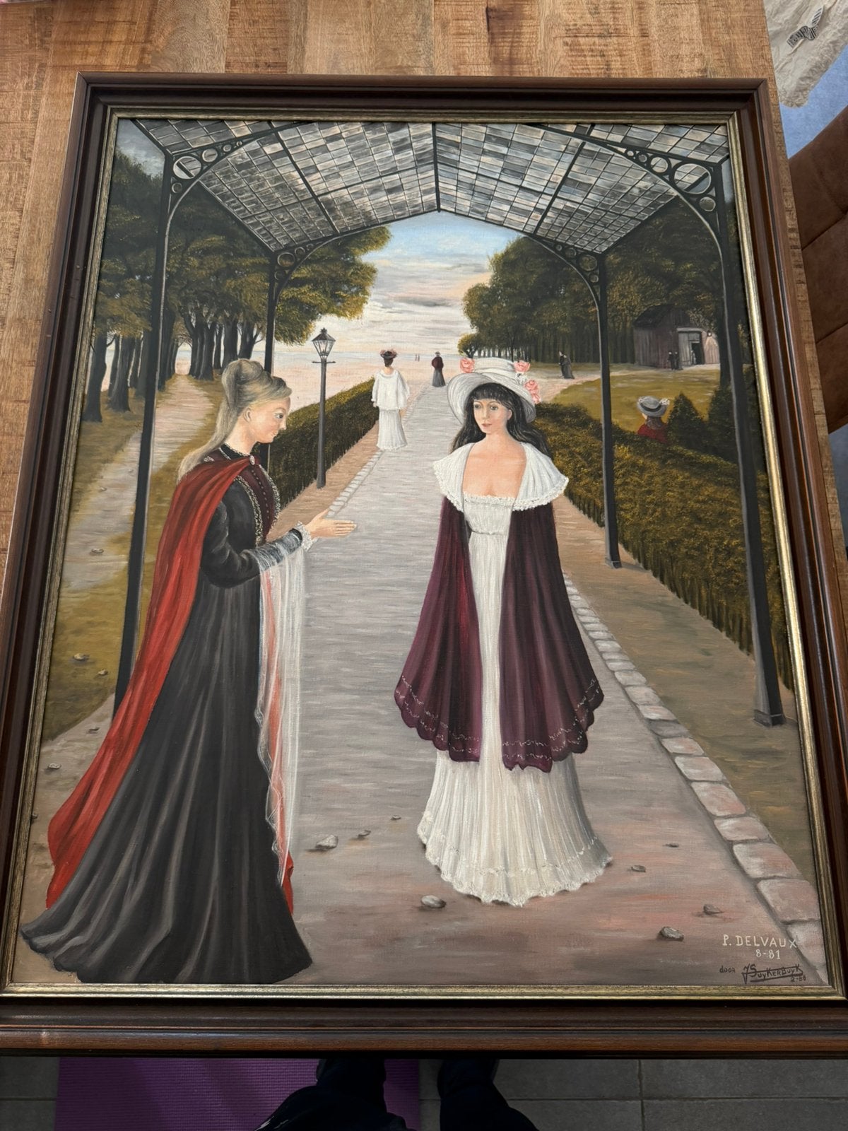 Paul Delvaux replica 80x100cm, Enlèvement