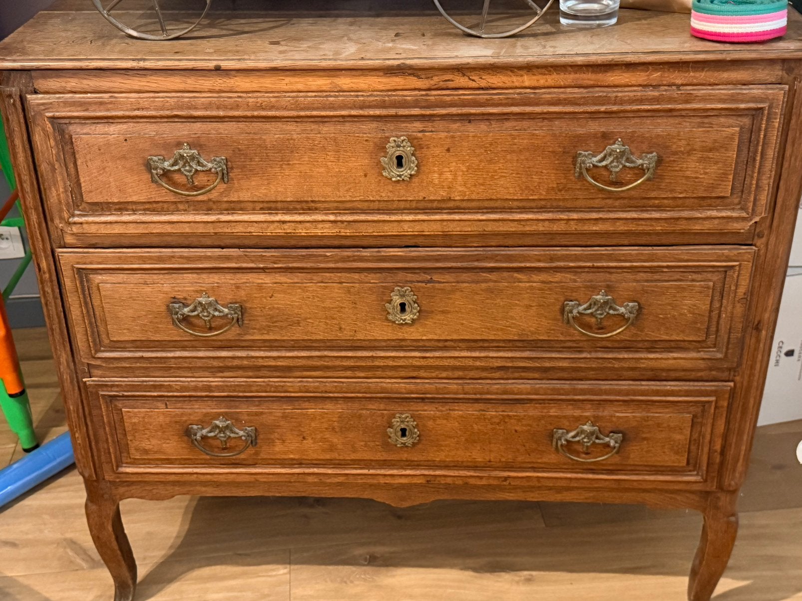 Meuble style Louis XV de 1930, Maison & Meubles, 3 ou 4 tiroirs, Moins de 100 cm, Enlèvement, Utilisé