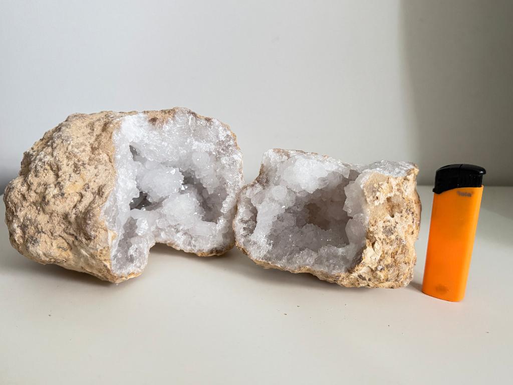 Grote Quartz Geode Marokko, Collections, Minéraux & Fossiles, Enlèvement ou Envoi, Minéral