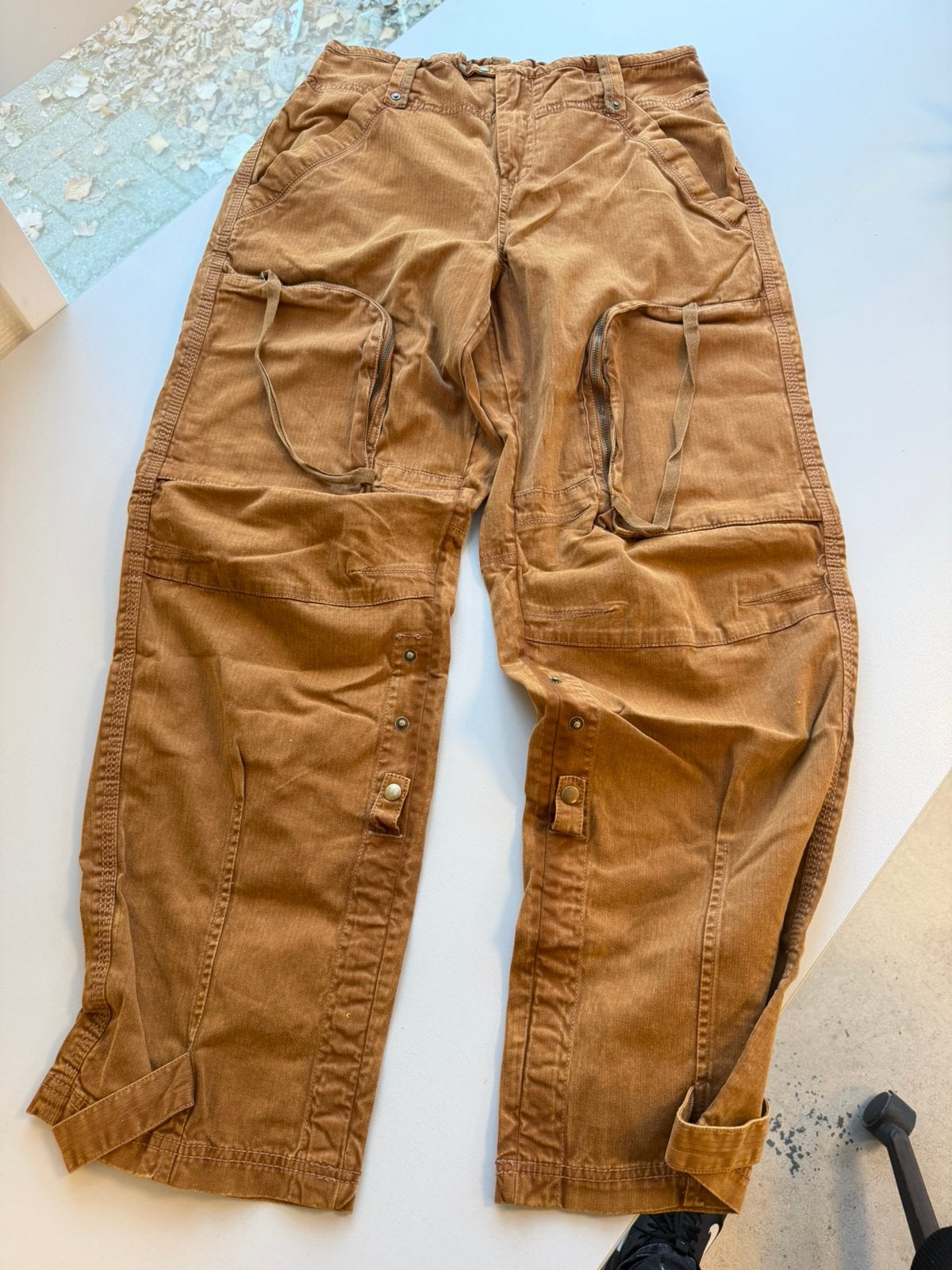 Pantalon cargo Free People We The, marron, taille S, neuf, Neuf, Enlèvement ou Envoi, Taille 36 (S), Brun
