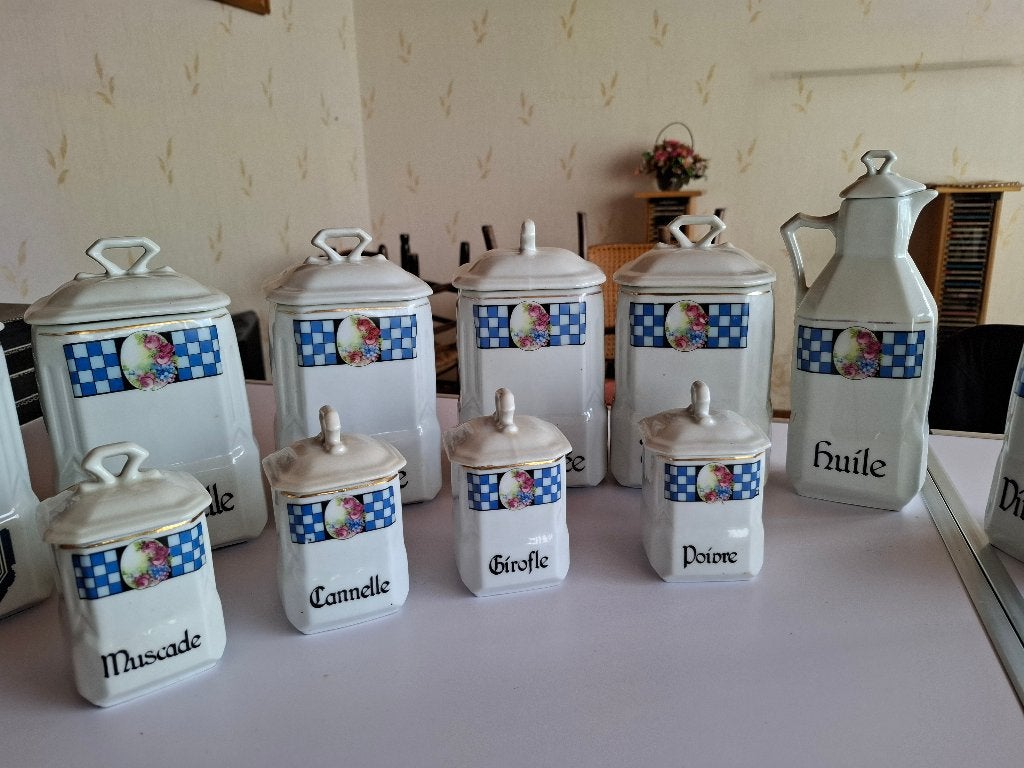 Decoratieve voorraadpotten in steen (keuken), Huis en Inrichting, Keuken | Keukenbenodigdheden, Ophalen