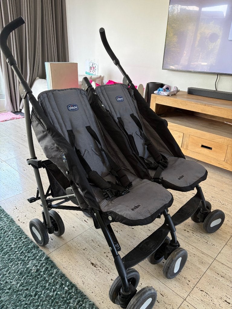 Chicco Twin buggy Echo, Autres marques, Enlèvement, Utilisé, Poussette
