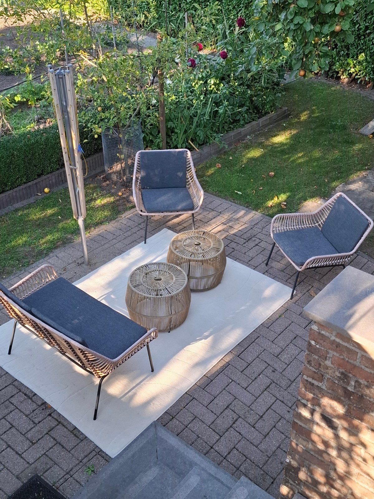 tuin of terrasset, Tuin en Terras, Ophalen, Gebruikt, Bank, Loungeset