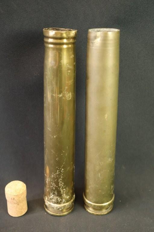 WO2 Duitse 3,7 cm Flak huls LEEG, Verzamelen, Militaria | Tweede Wereldoorlog, Ophalen of Verzenden