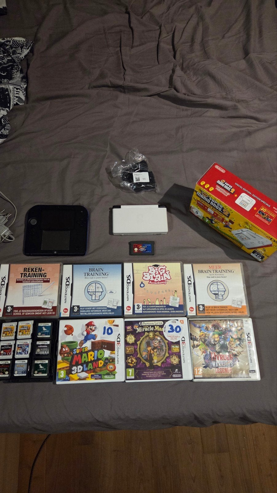 2DS (boxed) DS lite, Soulsilver, Nintendo, Blauw, ., Ophalen of Verzenden